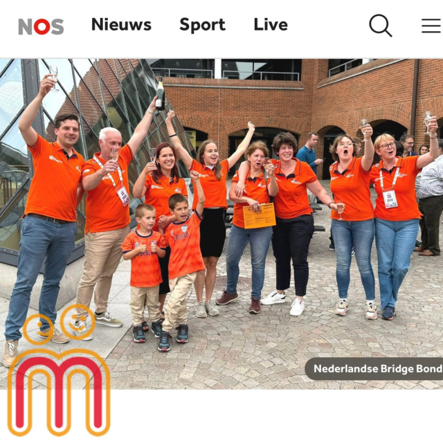 Moeder van De Marshof wint WK Bridge! ♦️♠️♣️♥️

Magie, de moeder van twee van onze leerlingen, is afgelopen weekend in Denemarken eerste geworden bij het WK bridgen. Wij willen Magie feliciteren met deze fantastische prestatie! 

Net zoals het afgelopen jaar, gaan we ook dit schooljaar weer kosteloos bridgelessen aanbieden op De Marshof. Volgende week dinsdag wordt er alweer gestart na schooltijd. Leerlingen die interesse hebben kunnen ook aansluiten. Een uitnodiging volgt nog. 

#zwolle #zwollezuid #bridge #wkbridge #kindcentrum #basisschool #demarshofgeeftenergie @stichting_ooz